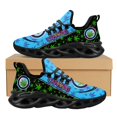 thumbnail image 1 of Zapatos planos con estampado de hierba verde 3D para mujer, zapatillas cómodas con plataforma y cordones, calzado ligero para otoño e invierno, 1 of 6