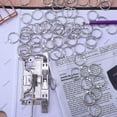 thumbnail image 4 of Binder Rings 1 Inch Book Rings Loose Leaf Binder Ring Index Card Rings Flashcard Ring Metal Rings For Index Cards Ideal For School Home Office 50pcs, 4 of 5