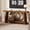 Brown, variant on 70.9" Extra Long All-Wood Console Table - 2-Tier Narrow Sofa Table - Ultra-Stable Trapezoid Legs - Rustic Entryway or Hallway Accent Shelf - Sturdy Foyer & Living Room Stand - Color: Deep Gray