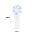 thumbnail image 2 of Ventilador deportivo de mano Ventilador pequeño con carga USB para acampar Senderismo Pesca (Blanco), 2 of 2