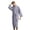 Gray, variant on Men's Waffle Spa Bathrobe - Long, Lightweight, Absorbent