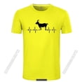 thumbnail image 1 of Camiseta Goat Heartbeat 2022 Camiseta Goat Lover Country Chicken Goat Camiseta clásica de verano con cuello redondo para hombre de algodón puro, 1 of 5