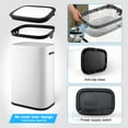 thumbnail image 2 of Senfot 14.6 Gallon Automatic Trash Can with Lid, Smart Motion Sensor Bin for Bedroom, Bathroom, Kitchen, Office, 2 of 8