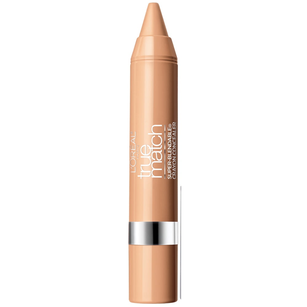 (2 pack) L'Oreal Paris True Match Super Blendable Crayon Concealer, Light and Medium Warm, 0.1 oz