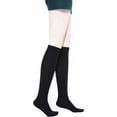 thumbnail image 4 of CAILDANL Women's Cotton Knee High Socks - Casual Solid & Striped Colors Fashion Socks 3 Pairs (Women’s Shoe Size 5-9), 4 of 7