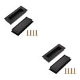thumbnail image 1 of serony 2pieces Easy-to-install Door Drawer Handles Quick And Rust-resistant black 2Set, 1 of 6