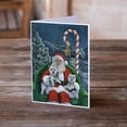 thumbnail image 2 of Westie Christmas Santa's Village Greeting Cards and Envelopes Pack of 8, 2 of 2