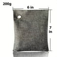 thumbnail image 2 of 2 pks LIGHTSMAX 200g Natural Bamboo Activated Charcoal Air Purifying Bags, Shoe Deodorizer and Odor Remover, 100% Chemical-Free and Natural Non-Toxic, 2 of 6