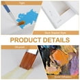 thumbnail image 3 of Uxcell 2 Pcs Stretched Canvas, 4x4" Artist Boards 9/13" Profile Cotton Panels,White, 3 of 7
