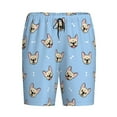thumbnail image 3 of Picia Cute French Bulldog Pajama Shorts for Men, Men's Pajama Bottoms, Sleepwear,Short Pajama Pants-3X-Large, 3 of 9