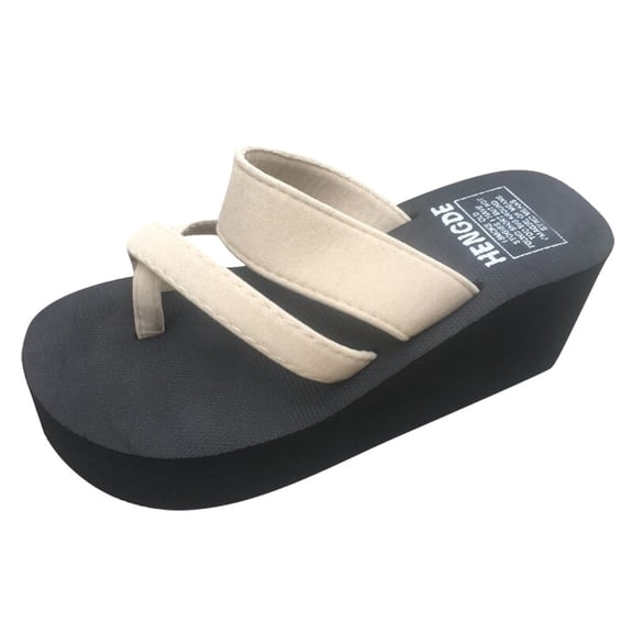 YAYUBA Women Sandals Red,Summer Women Wedges Sandals Non- Flip Flops Sandals Flat Beach Slippers Shoe