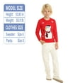 LittleSpring Toddler Boys Christmas Sweater for Boy Long Sleeve Knitted Sweater Crew Neck