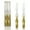 F04-White Gold, variant on FCMSHAMD 8.8 inch Purple Candles Sticks -Dripless Taper(2 Pack)