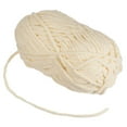 thumbnail image 3 of Uxcell Velvet Yarn Blanket Yarn 100g/3.5oz Polyester Soft Knitting Chenille Yarn Cream, 3 of 7