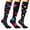 Hot Pink, variant on MZXELPRJD No Show Socks Womens 3 Pairs of Compression Socks for Men Colourful Support Socks for Sports Flight Running Travel Cycling, Ankle Socks Purple L