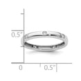 thumbnail image 4 of Auriga Fine Jewelry 14K White Gold Size 5 Bezel-set 1/10 carat Diamond Complete Eternity Band for Women, 4 of 6