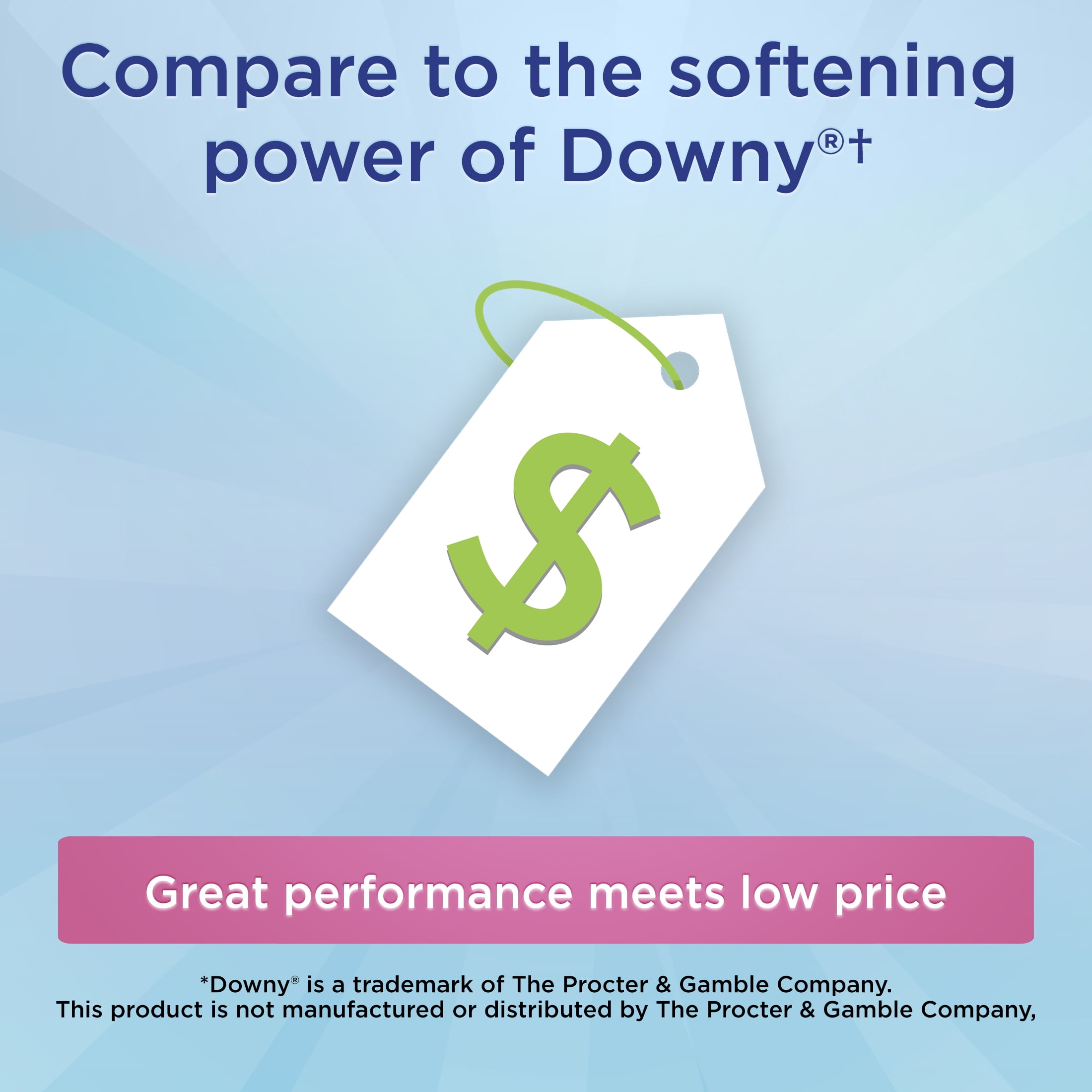 Great Value Ultimate Fresh Fabric Softener, Spring Showers, 51 FL OZ, 60 Loads, Compare to the Softening of Downy®
