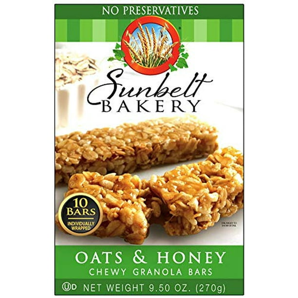Sunbelt Bakery Chewy Granola Bars -2 Boxes of 10 (Oats ...