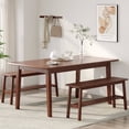thumbnail image 7 of Solid Wood Entryway Bench with Shoe Rack Storage, 39" Long, Walnut Finish, 7 of 7
