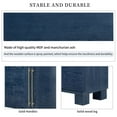 thumbnail image 5 of Sideboard Buffet Cabinet with Storage, 60" Large Buffet Cabinets with 4 Doors and Adjustable Shelves, Coffee Bar Cabinet Console Table with Metal Handles for Kitchen Dining Room, Navy, 5 of 9