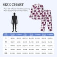 thumbnail image 4 of Disketp Tulips Flowers Mens Pajama Set, Soft Warm Long Sleeve Sleepwear, Cozy Button-Down Pjs for Men-Medium, 4 of 7