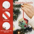 thumbnail image 4 of Naloa Hummingbird Floral Paradise Acrylic Santa Tree Decorations Christmas Hanging Pendant for Christmas Winter New Year Party Hanging Decorations-Hexagon, 4 of 7