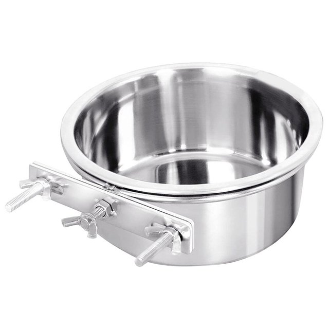 Crate water bowl Metal Dog Bowl Antislip Pet Bowl Cage Water Bowl Dog Crate Water Bowl Dog Food