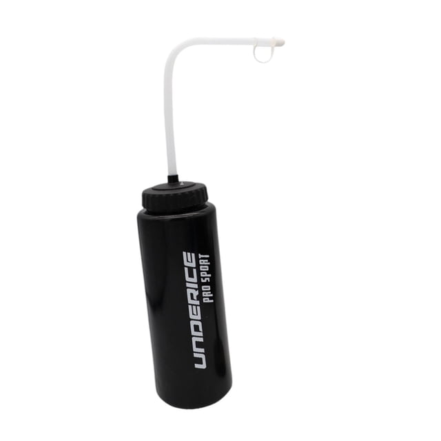 Botella de agua deportiva, botella para beber, botella exprimible para correr, fútbol, boxeo Negro