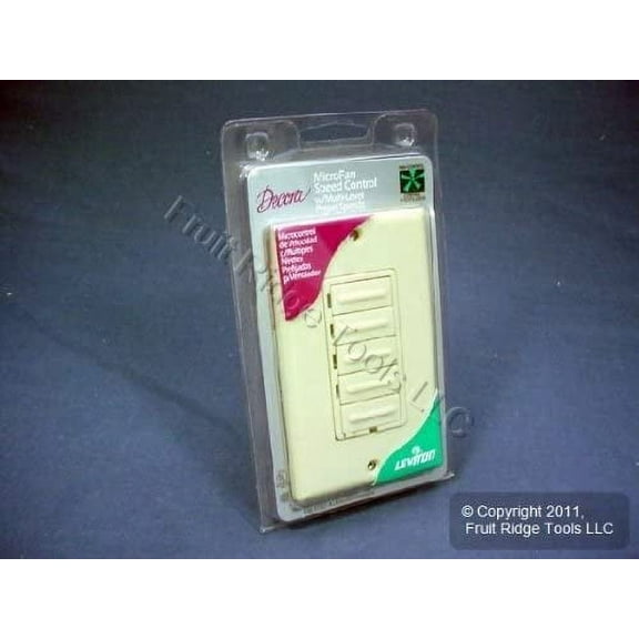Leviton Ivory Ceiling Fan Stepped Speed Control 17727-i