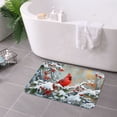 thumbnail image 3 of FJPT Winter Cardinal Bird On Snowy Branch Floor Mat Kitchen Mat For Bathroom Kitchen Bedroom Decor 24x16 inch, 3 of 5