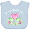 thumbnail image 3 of Inktastic Pawpaw's Girl- heart flowers Girls Baby Bib, 3 of 4