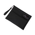thumbnail image 4 of Organizador de cables de viaje, bolsa de viaje con cerradura de contraseña, bolsa de almacenamiento con cerradura para accesorios de 2 capas, cartera Negro, 4 of 8