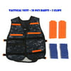 Adjustable Kids Elite Tactical Vest with 20 Pcs Soft Foam Darts, 2 Pcs Clips for Elite Series Play