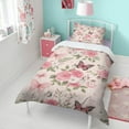 thumbnail image 4 of Flower and Butterfly Duvet Cover and Pillowcase Set for Single Bedding, Bedroom Accessories for Kids Teens, 4 of 5