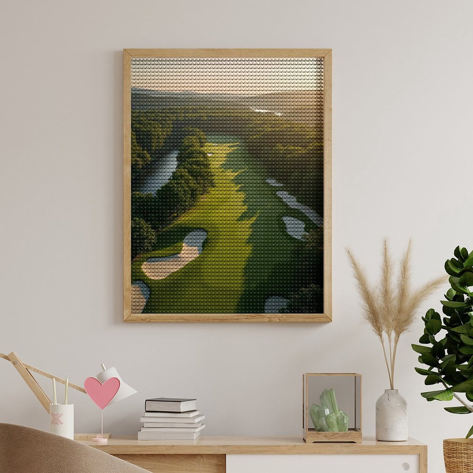 Diamond Art Kits for Adults - Golf Course Scenic View 5d Diamond Painting for Adults, Diamond Art for Adults Beginners, Frameless Diamond Painting Kits for Adults for Home Wall Decor