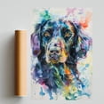 thumbnail image 2 of Flat Coated Retriever Dog Art Print Poster, Wall art Painting Decor Flat Coated Retriever Dog Decor Artwork For Bedroom Living Room Bathroom Decor, 2 of 6