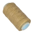 thumbnail image 1 of Hilo de coser plano para manualidades de cuero, 250 metros, 150D, hilo encerado para coser a mano (color natural), 1 of 7