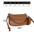 thumbnail image 2 of Women's Small Shoulder Handbag with Chain and Removable Coin Pouch and Crossbody Strap, 2 of 6