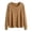 Khaki, variant on HCYSFG Womens Solid Color Cardigan Sweater Round Neck Button Front Long Sleeve Relaxed Fit Ribbed Knit Casual Everyday Tops