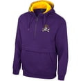 thumbnail image 2 of Men's Colosseum Purple ECU Pirates Team Half-Zip Pullover Hoodie, 2 of 3