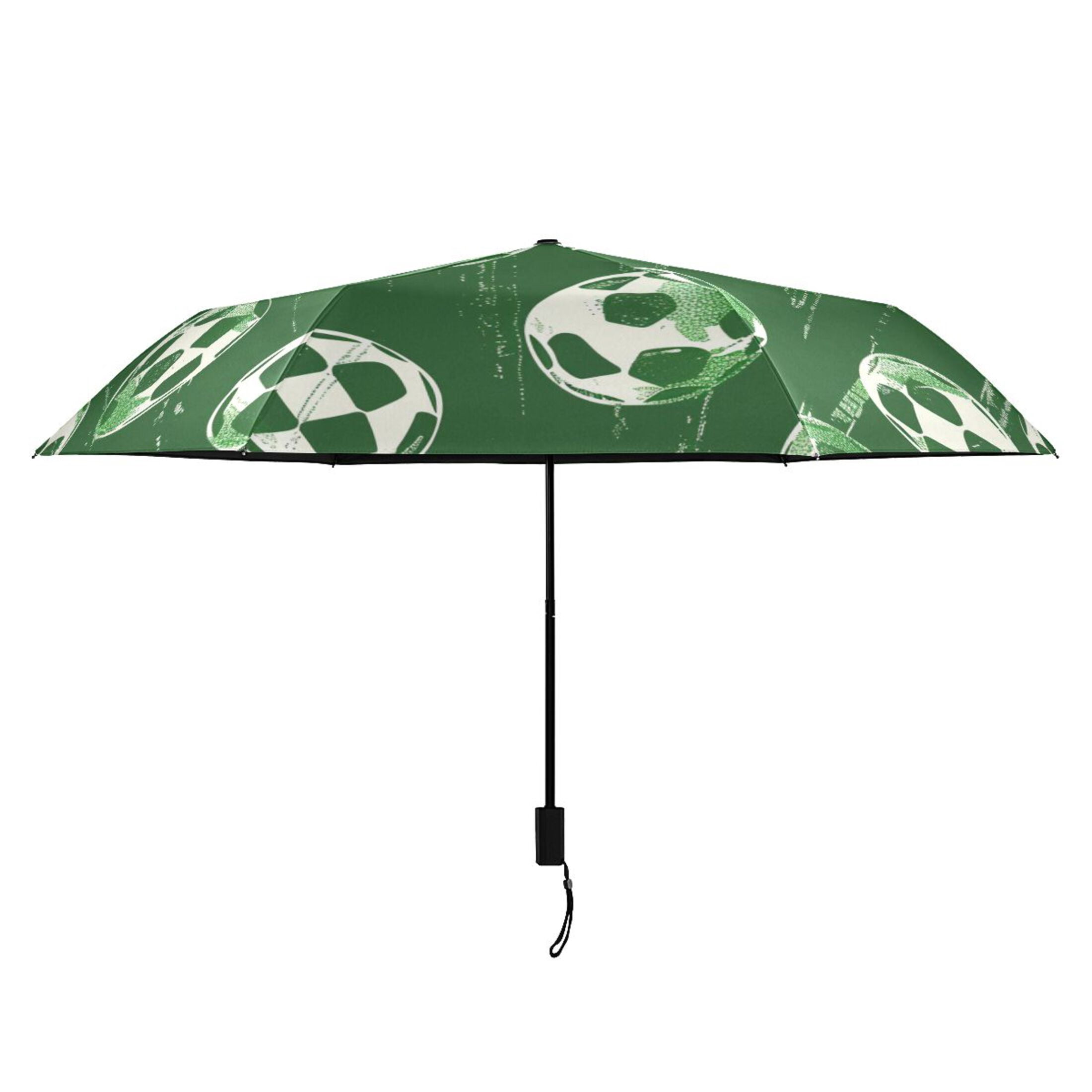 ALAZA Football Soccer Ball UPF 50+ Compact Folding Umbrella for Rain Travel Umbrella Packable