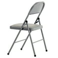 thumbnail image 5 of Ktaxon 10 Pack Folding Chairs, Wedding Party Chair Foldable Dining Chair with Metal Frame and Soft Cushion, Set of 10 Space-Saving Seating for Events, Dining Room, Gray, 5 of 7