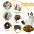 thumbnail image 7 of Magic Cat Scratch Organ Board Cat Toy with Ball Cat Grinding Claw Cat Climbing Frame Kitten Round Corrugated Cat Scratching Toy, 7 of 7