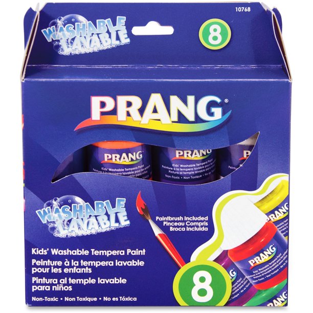 Prang, DIX10768, Washable Tempera Paint Set