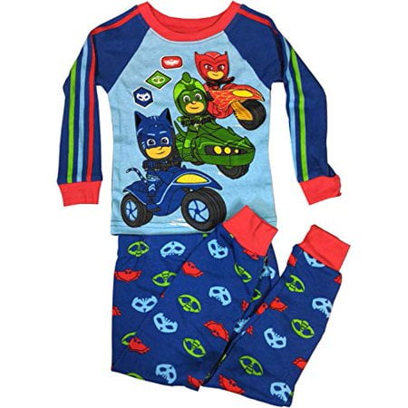 PJ Masks Toddler Boy's 2 Pc Fleece Button Up Pajama Set size 2T NWT 