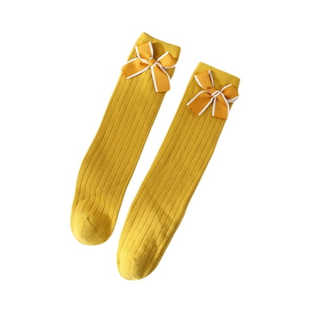 

AmShibel Kid Girl Knitting Socks Spring Fall Winter Dance Sleep Bow Stockings