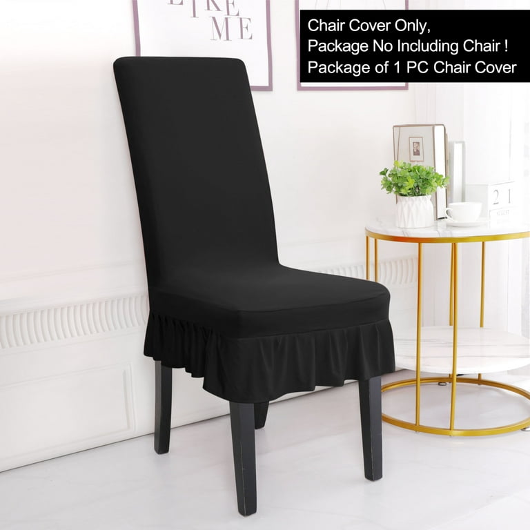 Black kitchen chair covers sale