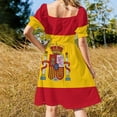 thumbnail image 4 of 2024 Spain flag Dress Evening gown dresses ladies summer luxury evening dresses women party dresses, 4 of 7