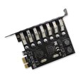 thumbnail image 1 of Maoww PCIE PCI-E 1 to USB 3.0 Express Controller Expansion Card 7 Ports Converter Computer Desktop Power Connector Adapter Adaptor Type 1, 1 of 8