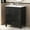 Black, variant on GDF Studio Modern 30" Bathroom Vanity with Ceramic Sink, Soft-Close Doors, Adjustable Shelf, Black